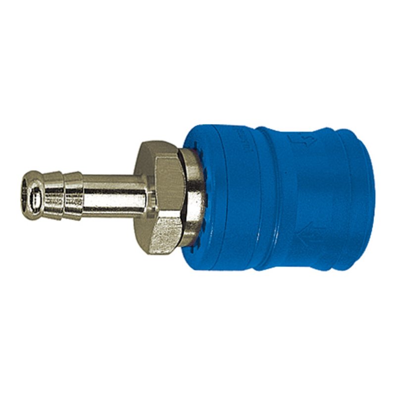 Riegler Sicherheitskupplung NW 7,4, Typ KE, Messing vern., Tülle LW 6