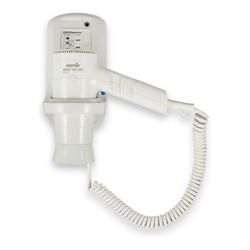 Starmix Hand-Haartrockner mit Wandhalter Kunststoff weiß, 012940