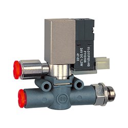 Riegler 3/2-Wege-Magnetventil, geführte Entl. Schl.-Gew. G1/4 Schl.8 NC