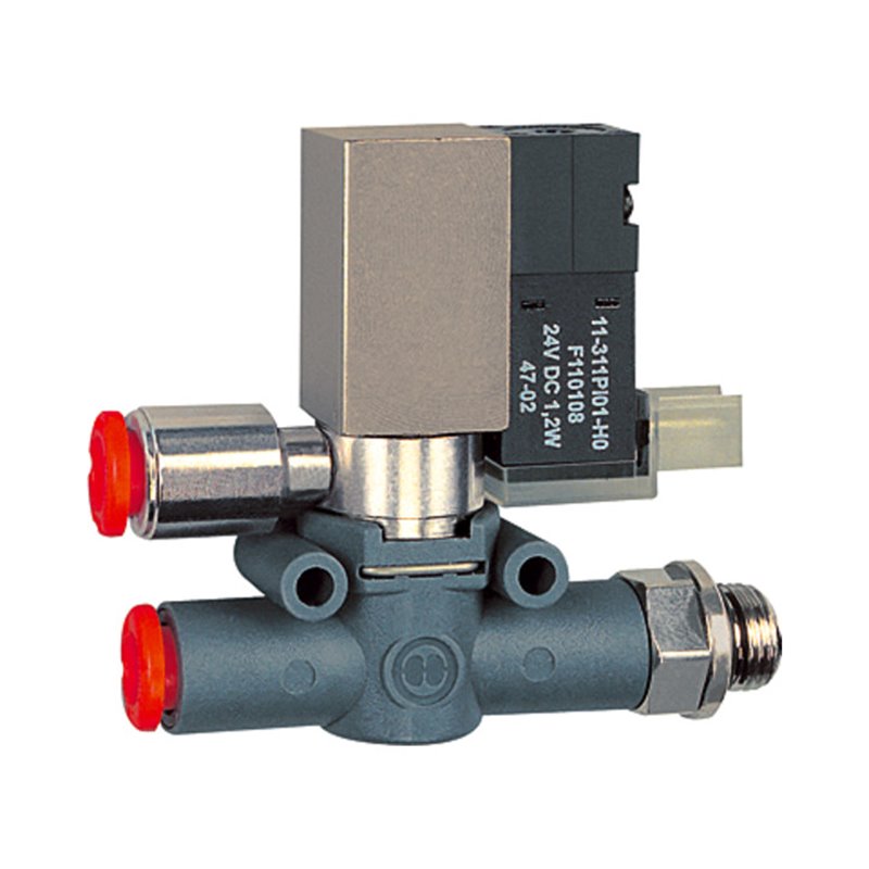 Riegler 3/2-Wege-Magnetventil, geführte Entl. Schl.-Gew. G1/4 Schl.8 NC