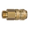 Riegler Schnellverschlusskupplung NW 19, Messing blank, G 1 1/4 AG