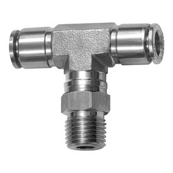 Riegler T-Steckverschraubung, drehbar, R 1/2 a., Schlauch-Ã˜ 16, ES 1.4404