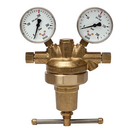 Riegler Leitungsdruckregler 200 bar, inkl. Mano, G 1/4 IG, 1 - 150 bar