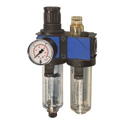 Riegler Wartungseinheit 2-tlg. »variobloc«, mit PC-Behälter, BG 1, G 1/4