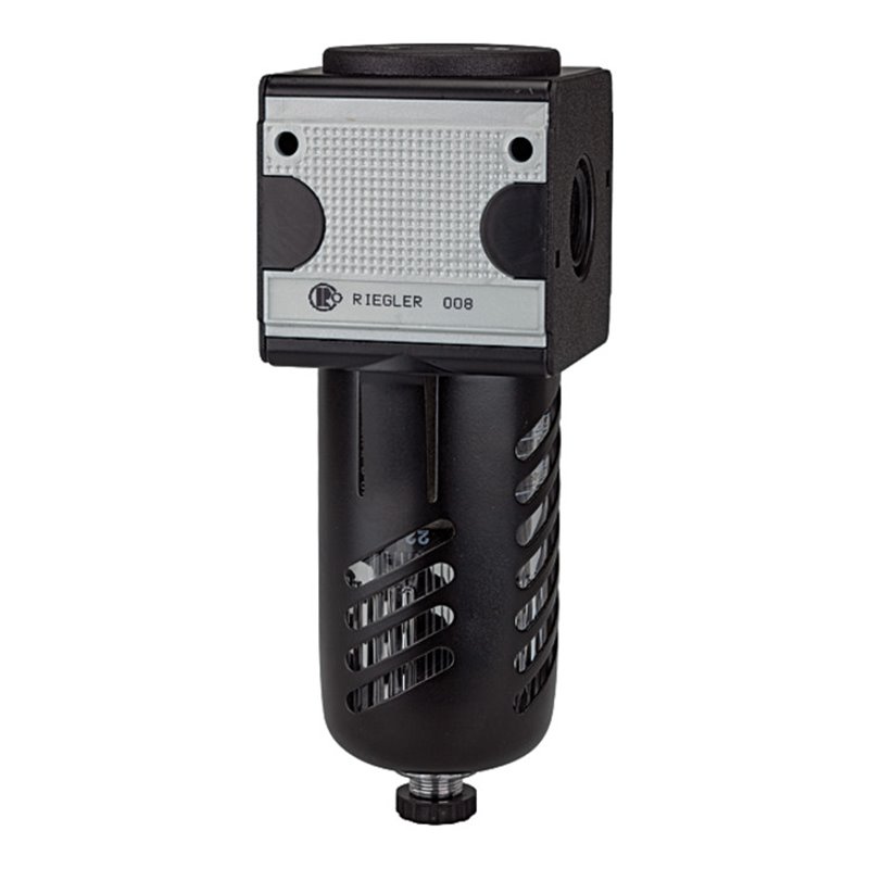 Riegler Vorfilter »multifix« PC-Behälter, Schutzkorb, 0,3 µm, BG 1, G 1/4