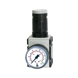 Riegler Druckregler, durchg. Druckvers.  »FUTURA «, BG 2, G 3/8, 0,2-4 bar