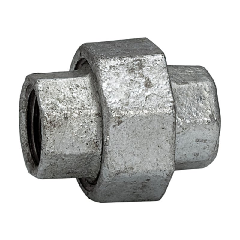 Riegler Verschraubung 330, IG/IG, Rp/Rp 3, schw. Temperguss feuerverz.