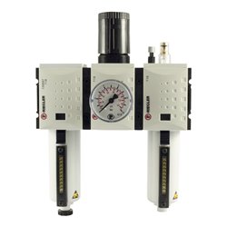 Riegler Wartungseinheit 3-tlg. »FUTURA«, MBeh., BG2, G 1/2, 0,1-1 bar, HA