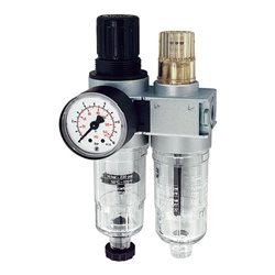 Riegler Wartungseinheit 2-tlg. »multifix-mini«, mit PC-Behälter, G 1/4