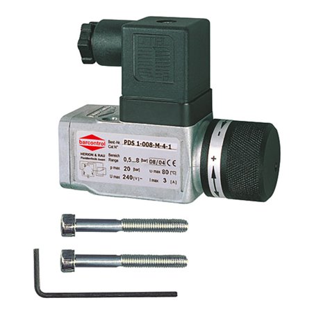 Riegler Druckschalter, Spezialdruckguss, G 1/4, Einstellbereich 0,2-2 bar