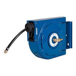 Riegler Schlauchaufroller Kompaktausführung, PU-Schlauch Durchmesser 12x8, G 1/4, 7 m