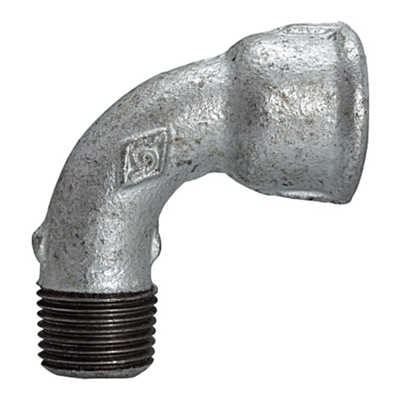 Riegler Bogen 1a, kurz, 90°, IG/AG, Rp/R 2 1/2, schwarzer Temperguss