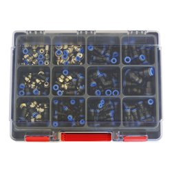 Riegler Sortimentsbox Schnellsteckver.  »Blaue Serie « Bestückung reduziert