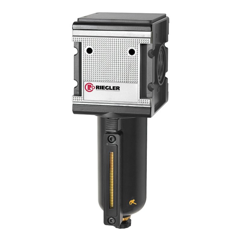 Riegler Filter »multifix«, Metallbeh. u. Sichtrohr, 5 µm, BG 4, G 1, HA