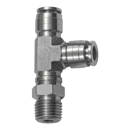 Riegler T-Steckverschr., L-Form, drehbar, R 3/8 a., Schlauch-Ã˜ 14, ES