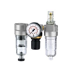 Riegler Wartungseinheit 3-tlg. »Standard-mini«, PC-Behälter, BG 0, G 1/8