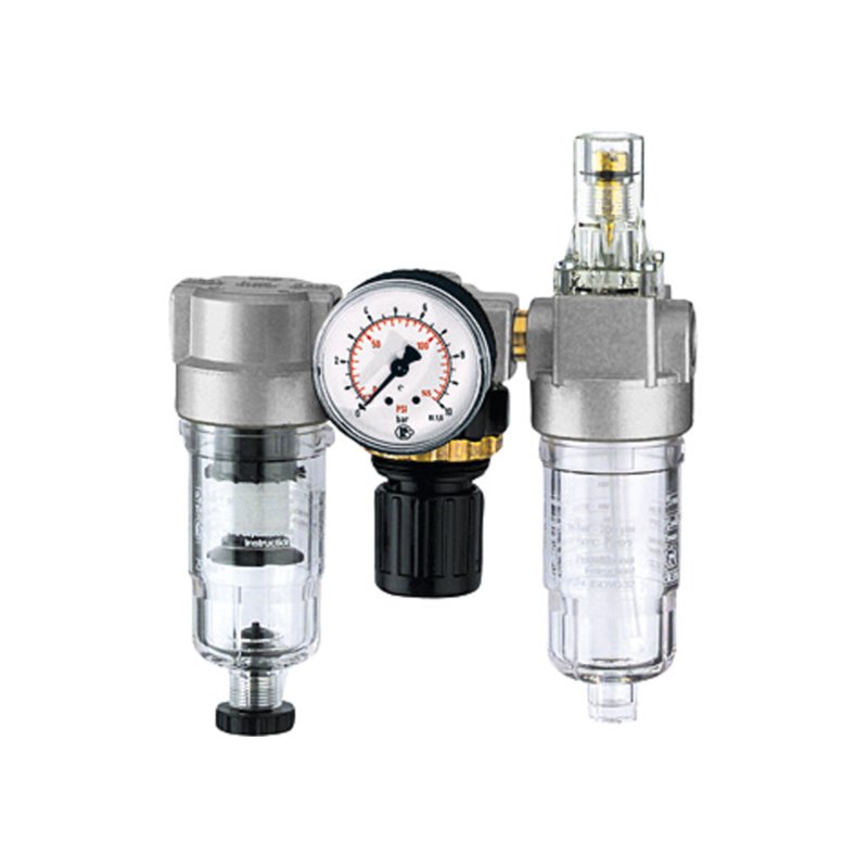 Riegler Wartungseinheit 3-tlg. »Standard-mini«, PC-Behälter, BG 0, G 1/8