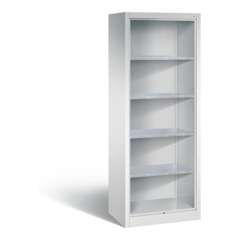 C+P Stahlregal mit Rückwand Acurado, H1950xB700xT500mm, Korpus Lichtgrau