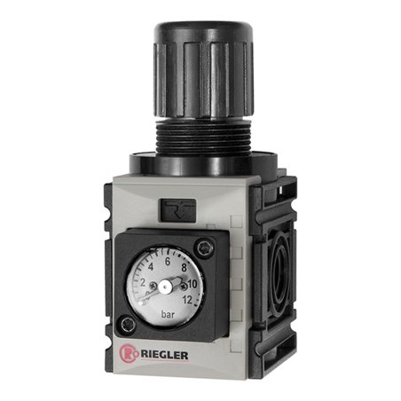 Riegler Druckregler, d. DV »FUTURA-mini«, Kompaktmano., G 1/4, 0,1-4 bar