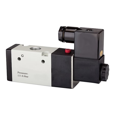 Riegler 3/2-Wegeventil elektropneum., monostabil, NC, M5, 230 V, 50 Hz