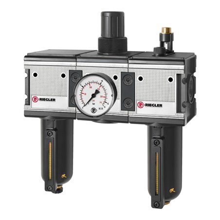 Riegler Wartungseinheit 3-tlg. »multifix« mit Metallbehälter, BG 4, G 1