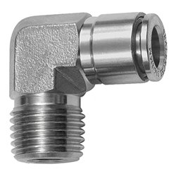 Riegler L-Steckverschraubung, R 1/4 a., für Schlauch-Außen-Ã˜ 4, ES 1.4404
