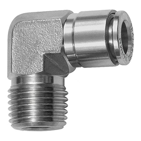 Riegler L-Steckverschraubung, R 1/4 a., für Schlauch-Außen-Ã˜ 4, ES 1.4404