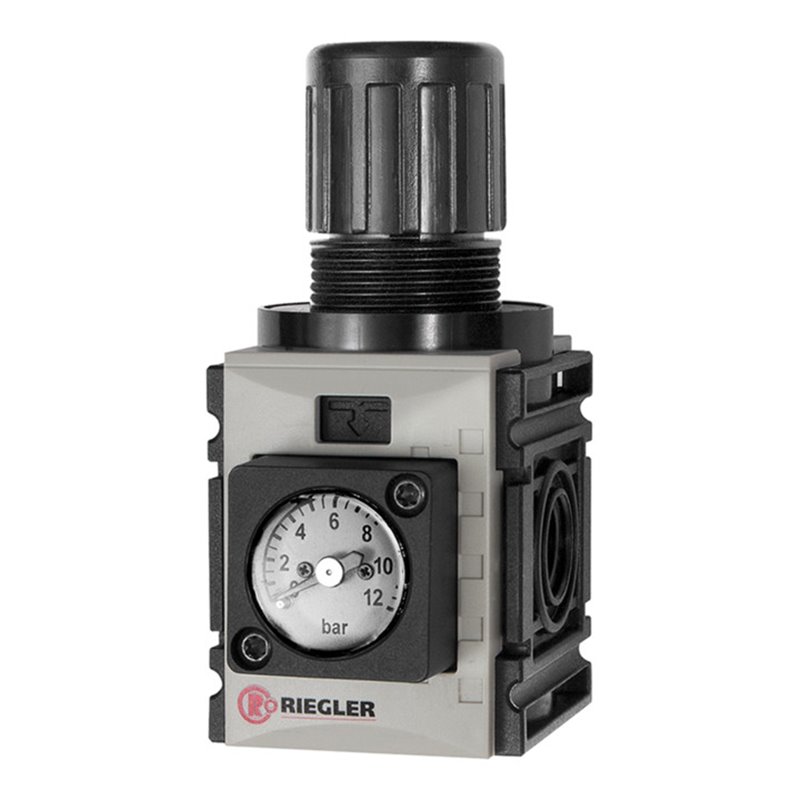 Riegler Druckregler, d. DV »FUTURA-mini«, Kompaktmano., G 1/4, 0,5-8 bar