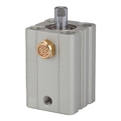 Riegler Kurzhubzylinder »ASQ« einfachwirkend, Kolben-Ã˜ 12, Hub 15, M5x0,8