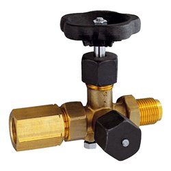 Riegler Mano-Absperrven., Zapfen-Spannmuffe, DIN16271, ES 1.4571, G 1/2