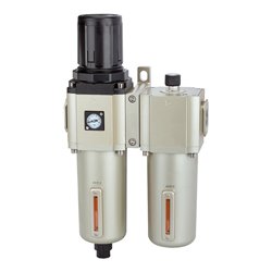 Riegler Wartungseinheit 2-tlg. »G« Metallbeh., BG 600, G 1, 1,5-9 bar, VA