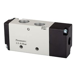 Riegler 5/2-Wegeventil, pneumatisch, »4A«, monostabil, G 1/2