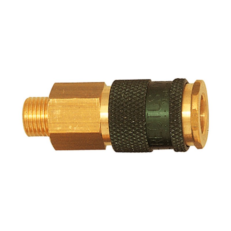 Riegler Unverwechselbare Schnellverschlusskupplung NW 7,8, G 1/4 AG, rot