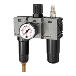 Riegler WE 3-tlg. »FUTURA-mini«, Metallbe., Stand.mano., G1/4, 0,5-10, VA