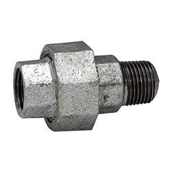 Riegler Verschraubung 331, IG/AG, Rp/R 2 1/2, schw. Temperguss feuerverz.