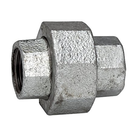 Riegler Verschraubung 340, IG/IG, Rp/Rp 3, schw. Temperguss feuerverz.