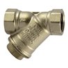 Riegler Schmutzfänger, Messing vernickelt, G 1 1/4, DN 32, MW 0,3 mm