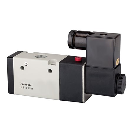 Riegler 3/2-Wegeventil elektropneum., monostabil, NO, G 3/8, 230 V, 50 Hz