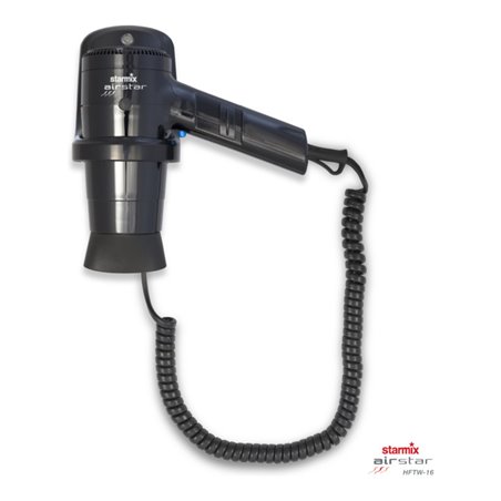 Starmix Hand-Haartrockner mit Wandhalter Kunststoff schwarz