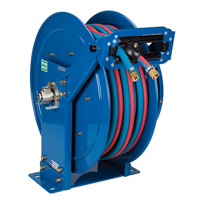Riegler Schlauchaufroller Schweißtechnikausführung, Schlauchdurchmesser 16,5x6/17x10, 15 m