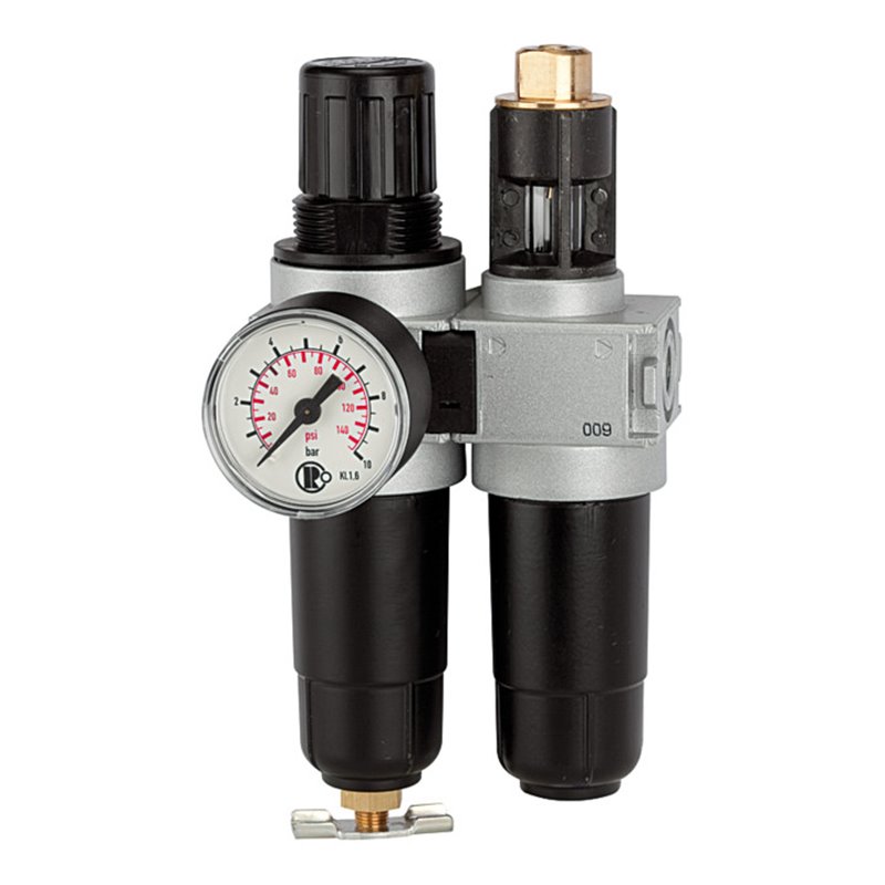 Riegler Wartungseinheit 2-tlg.  »multifix-mini «, mit Metallbehälter, G 1/4