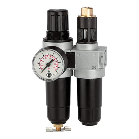 Riegler Wartungseinheit 2-tlg.  »multifix-mini «, mit Metallbehälter, G 1/4