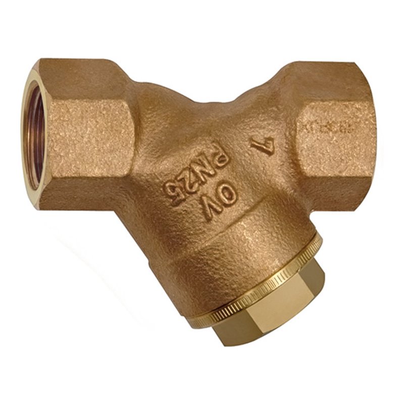 Riegler Schmutzfänger, Rotguss, G 1 1/4, DN 32, MW 0,25 mm