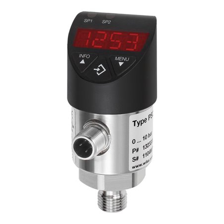 Riegler Elektr. Druckschalter, Digitalanzeige, M12x1, G 1/4, 0-6 bar