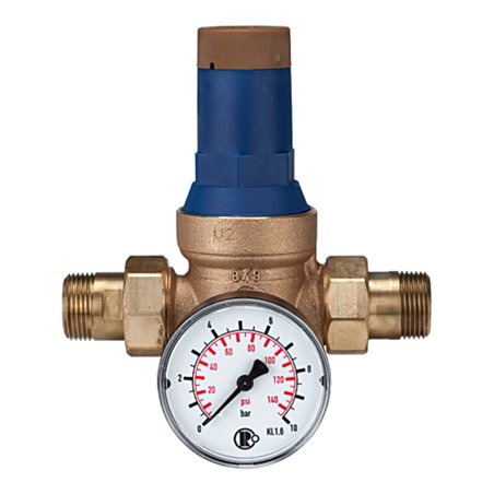 Riegler Druckregler für Trinkwasser, DVGW-geprüft, R 1 1/4, 1,5 - 6 bar