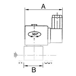 Riegler 2/2-Wege-MV.,MS,NC,vorg.,230 V,50-60Hz,FKM,Rp 1 1/2,PN 0,35-9 bar