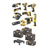 DEWALT Akku-Schlagbohrschrauber-Set 18V / 5Ah DCD 996, DCF 887, DCH 273, DCG 405, DCS 367, DCS 356, DCS 565, DCL 050, DCB 184