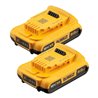 DEWALT Akku-Set, 2 Akkus 18V / 2,0Ah
