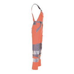 Planam Warnschutz Latzhose Plaline orange/zink
