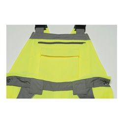 Planam Warnschutz Latzhose Plaline orange/zink